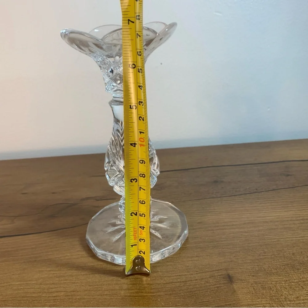 Noritake HAMPTON HALL Full Lead Crystal 7” Candlestick Holder West Germany